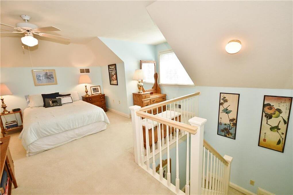 freshly painted bedroom in Cranberry Township, PA